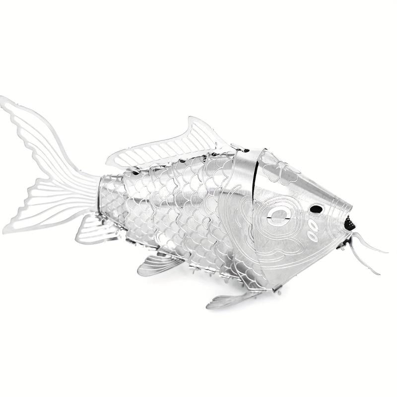 Little Carp 3D Metal Puzzle Building Blocks Model Kit Brain Teaser Fidget Toy