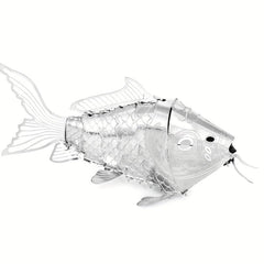 Little Carp 3D Metal Puzzle Building Blocks Model Kit Brain Teaser Fidget Toy