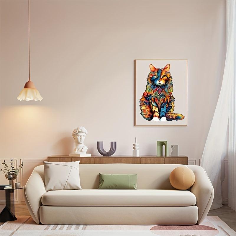 Cat Wooden Puzzle - Fun Family Game