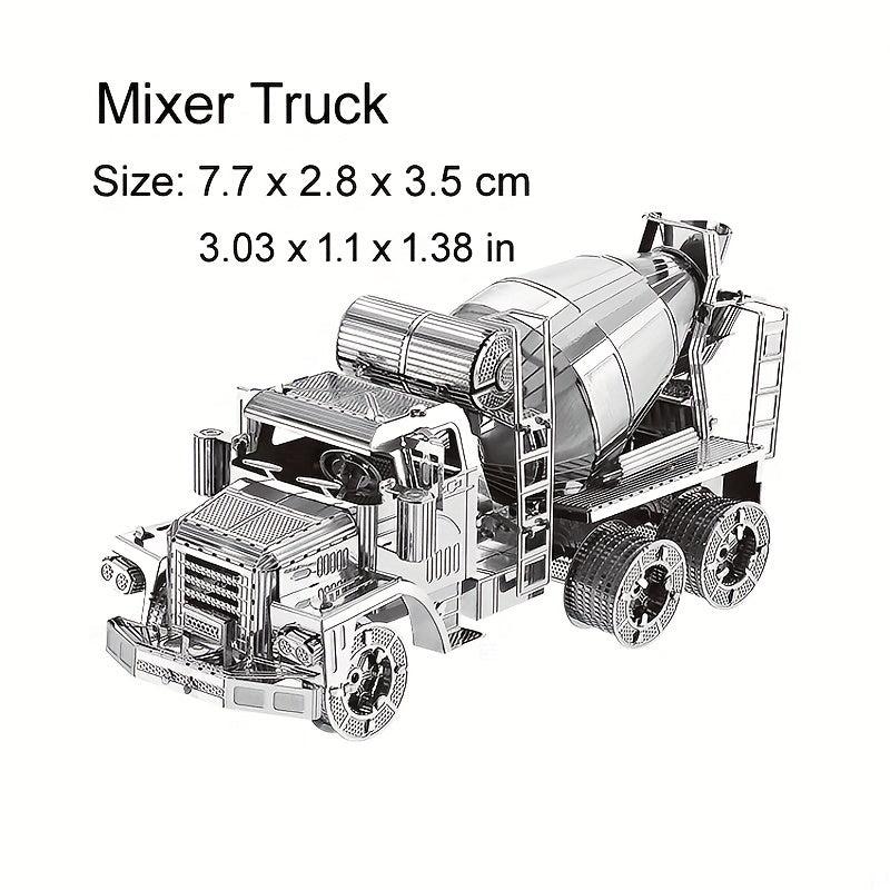 3D Metal Jigsaw Puzzle Model DIY Engineering Car Series Mixing Car