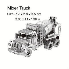 3D Metal Jigsaw Puzzle Model DIY Engineering Car Series Mixing Car