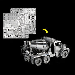 3D Metal Jigsaw Puzzle Model DIY Engineering Car Series Mixing Car