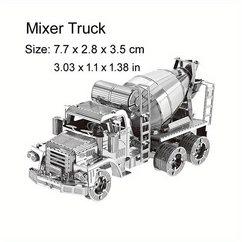 3D Metal Jigsaw Puzzle Model DIY Engineering Car Series Mixing Car