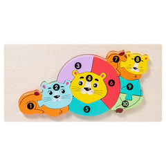 Wooden Animal Shape Puzzles for Kids 3+ Years