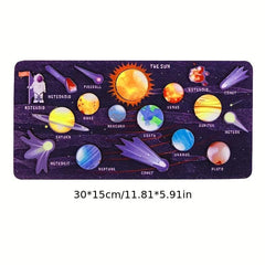 Wooden Solar System Puzzle for Kids Parties & Play