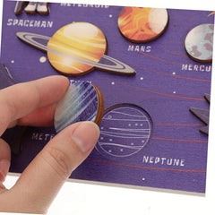 Wooden Solar System Puzzle for Kids Parties & Play
