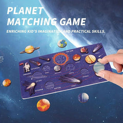 Wooden Solar System Puzzle for Kids Parties & Play