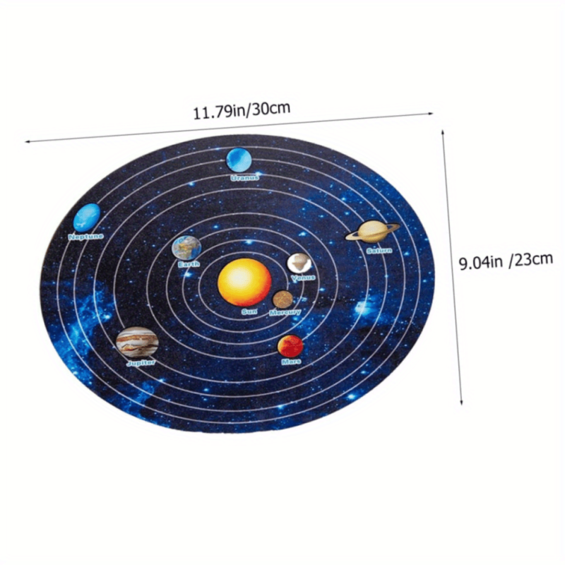 Wooden Solar System Puzzle for Kids Parties & Play