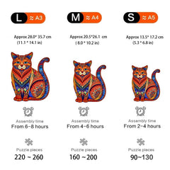 Cat Wooden Puzzle Variety Of Special Shapes Creative For Boys And Girls