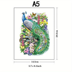 Peacock Wooden Jigsaw Puzzles Advanced Puzzle With Gift Package