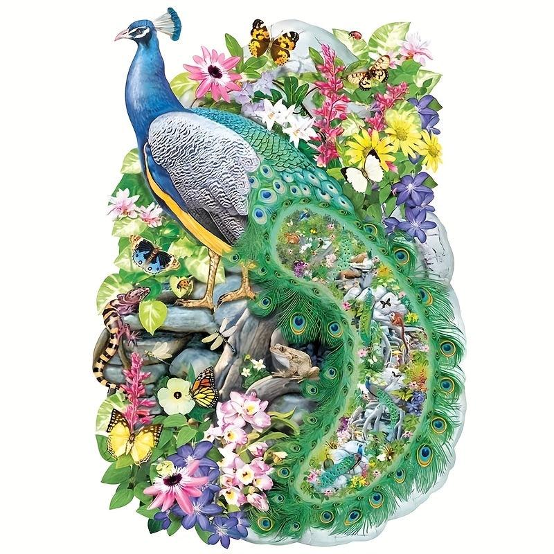 Peacock Wooden Jigsaw Puzzles Advanced Puzzle With Gift Package