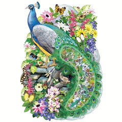 Peacock Wooden Jigsaw Puzzles Advanced Puzzle With Gift Package