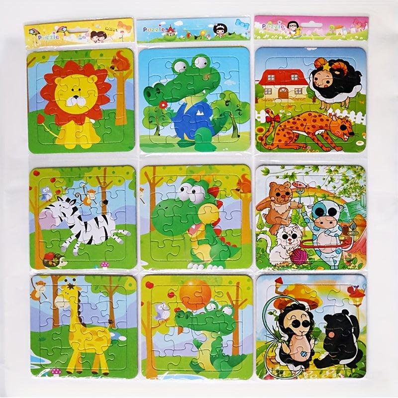 3pcs Children Baby Educational Puzzle Toy Toddler Cartoon Puzzle Board Gift
