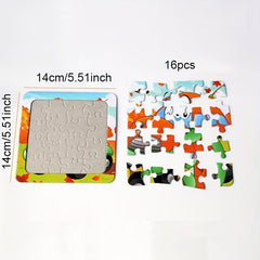 3pcs Children Baby Educational Puzzle Toy Toddler Cartoon Puzzle Board Gift