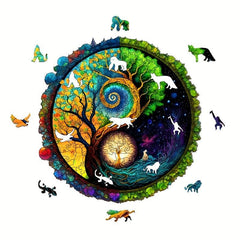Starry Night God Tree Wooden Puzzle Alien Puzzle Adult Decompression