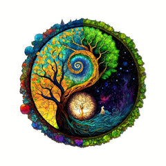 Starry Night God Tree Wooden Puzzle Alien Puzzle Adult Decompression
