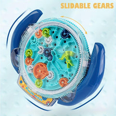 Kids Ball Maze Toy Gear Control Built in Steel Bullet Beads Challenge Game
