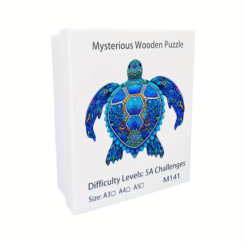 Wooden Turtle Puzzle Gift Pack for Adults and Children