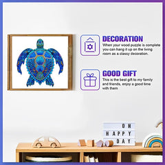 Wooden Turtle Puzzle Gift Pack for Adults and Children