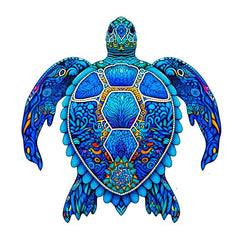 Wooden Turtle Puzzle Gift Pack for Adults and Children