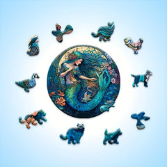 Wooden Mermaid Puzzle Creative Gift for Kids & Adults