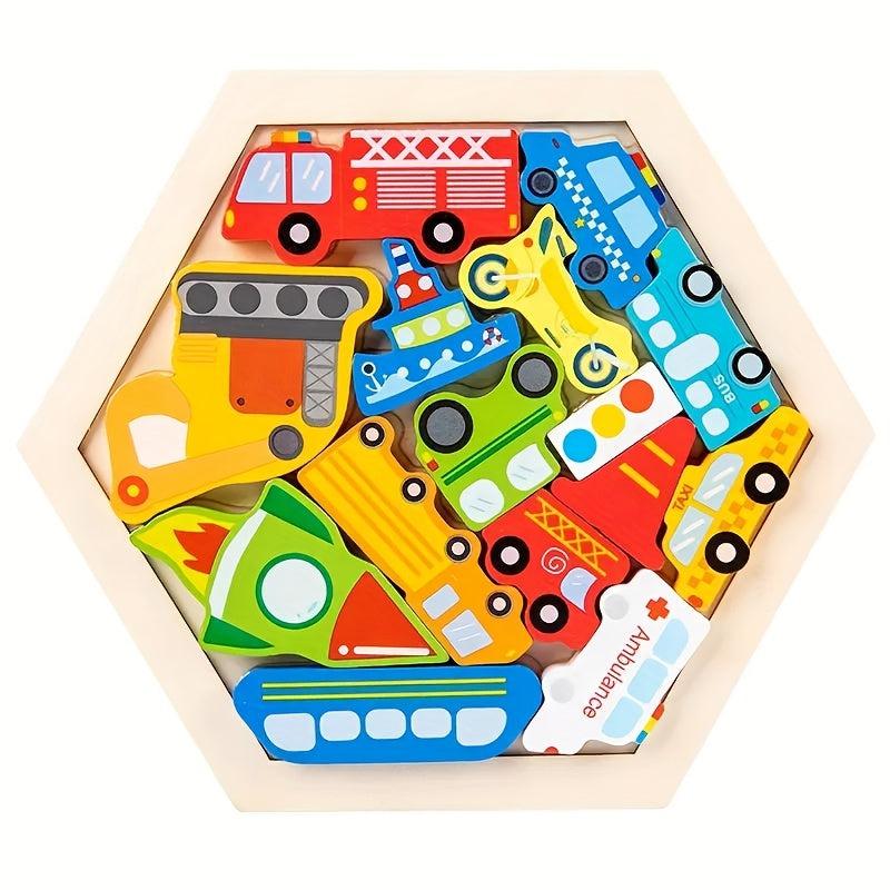Wooden Animal Puzzle Montessori Educational Toy