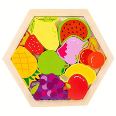 Wooden Animal Puzzle Montessori Educational Toy