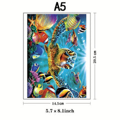 Sea World Wooden Jigsaw Puzzle Art Unique Animal Shaped Pieces DIY Fun Toy Gift