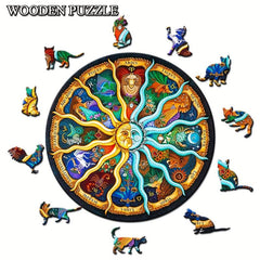 Irregular 3D Wooden Jigsaw Puzzles DIY Educational Toys