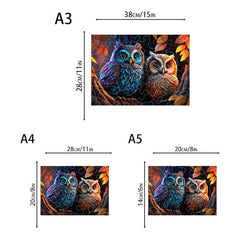 Owl Can't Sleep At Night Wooden Puzzle Gift