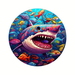 Shark Eating Fish Wooden Puzzle Animal Puzzle For Adult