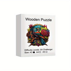 YinYang Bird Wooden Puzzle Christmas Halloween Gift Family Game