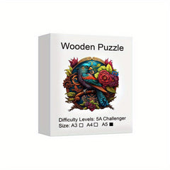 YinYang Bird Wooden Puzzle Christmas Halloween Gift Family Game