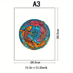 Koi Fish Wooden Jigsaw Puzzle for Adults