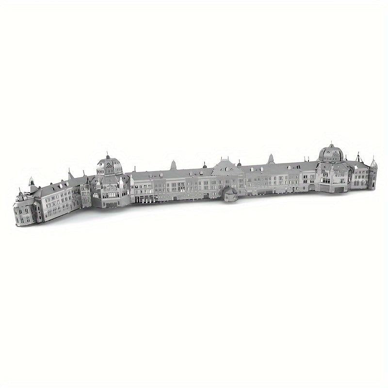 3D Metal Jigsaw Puzzle Model DIY Tokyo Train Station Building