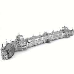 3D Metal Jigsaw Puzzle Model DIY Tokyo Train Station Building
