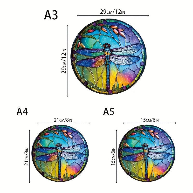 Dragonfly Wooden Jigsaw Puzzle Creative Landscaping Gift Bar Decor