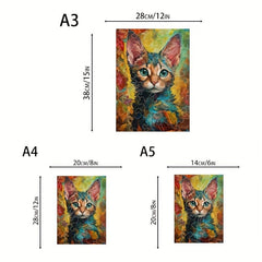 Cat Wooden Puzzle Irregular Animal Shaped Jigsaw Puzzle