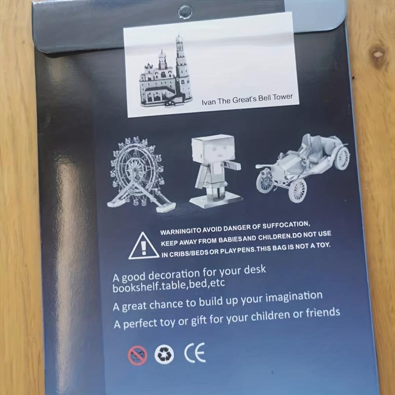 3D Metal Jigsaw Puzzle Model Ivan The Great Clock Tower