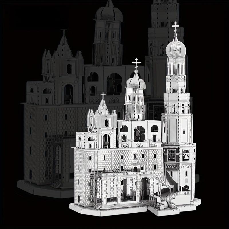 3D Metal Jigsaw Puzzle Model Ivan The Great Clock Tower