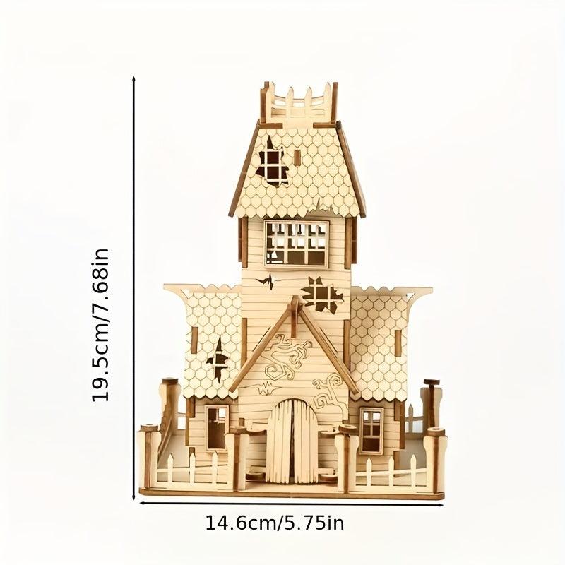Halloween Wooden Jigsaw Puzzle DIY Party Home Decor Gift Adults Kids