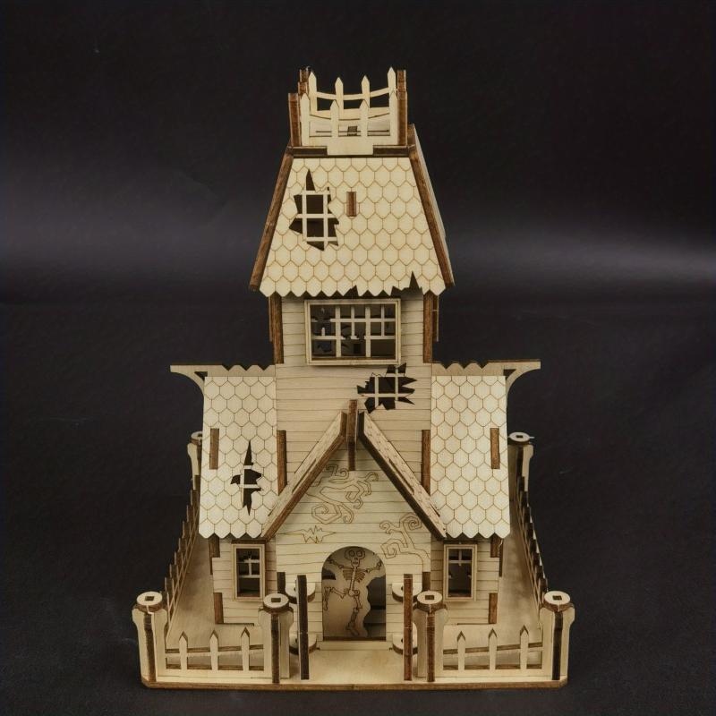 Halloween Wooden Jigsaw Puzzle DIY Party Home Decor Gift Adults Kids
