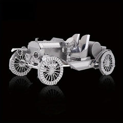 Educational Metal 3D Puzzle DIY Antique Cars Panel Assembly