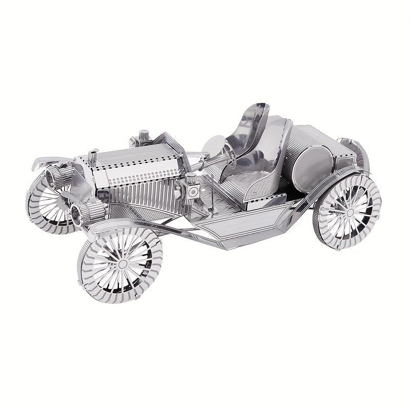 Educational Metal 3D Puzzle DIY Antique Cars Panel Assembly