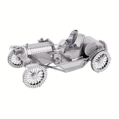 Educational Metal 3D Puzzle DIY Antique Cars Panel Assembly