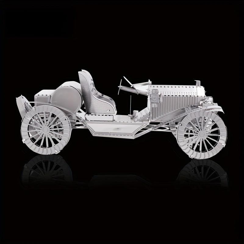Educational Metal 3D Puzzle DIY Antique Cars Panel Assembly