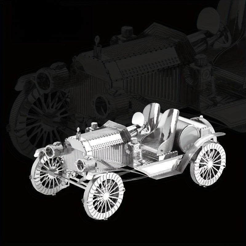 Educational Metal 3D Puzzle DIY Antique Cars Panel Assembly