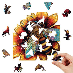 Bee Wooden Jigsaw Puzzle For Kids and Adults