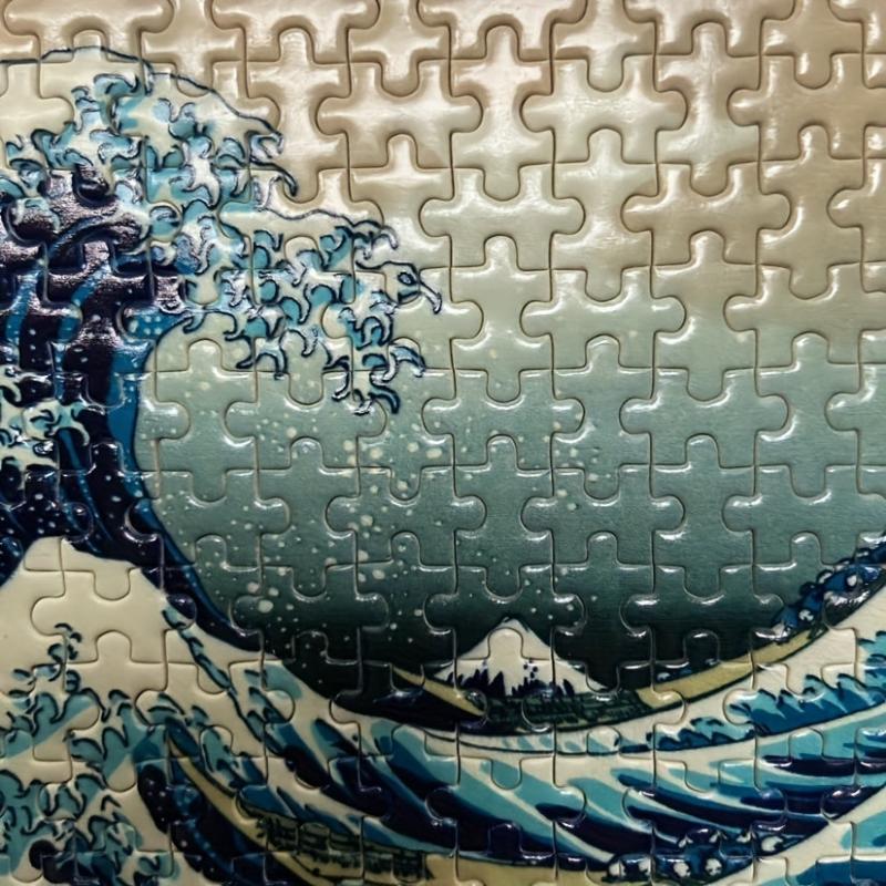 150Pcs Mini Test Tube Puzzle Great Wave of Kanagawa