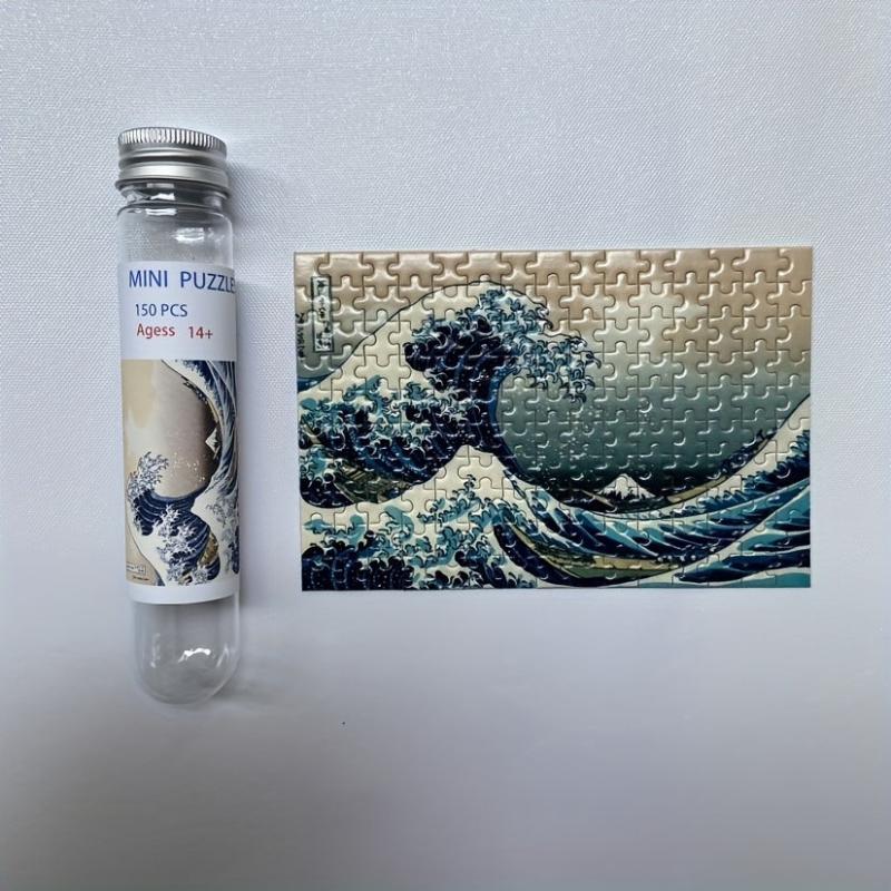 150Pcs Mini Test Tube Puzzle Great Wave of Kanagawa